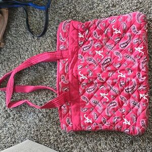Quilted Alabama Crimson Tide tote bag